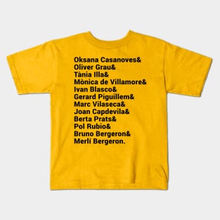 Merlí Characters Names Kids T-Shirt